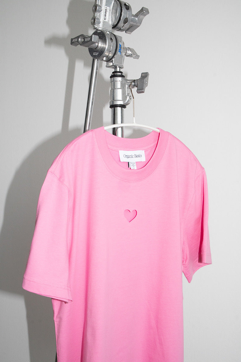 Boxy Heart tee - Pink