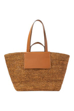 Load image into Gallery viewer, Large Morris Raffia Tote - Honey
