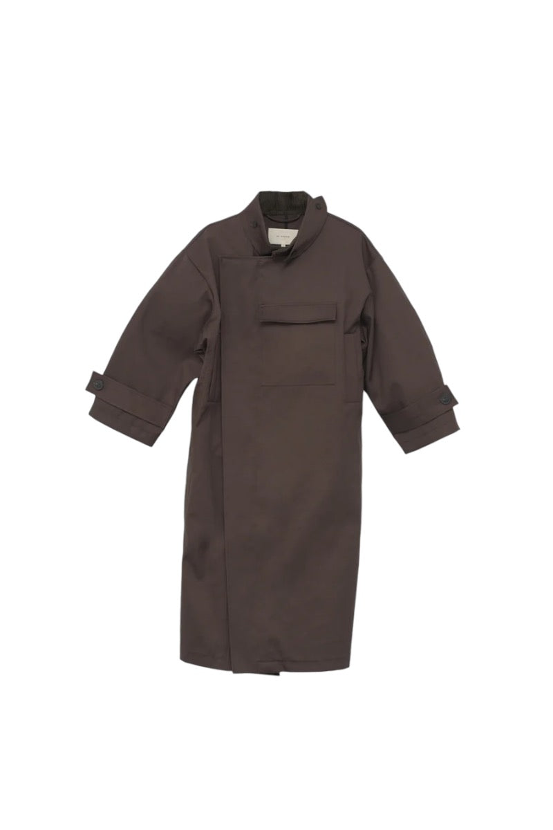 Water Resistant Coat - Dark Brown