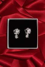 Load image into Gallery viewer, Double Rose Earring - Silver
