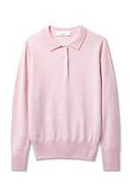 Load image into Gallery viewer, Cashmere Polo shirt - Soft Pink
