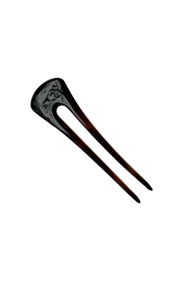 Big French hair pin - Dark Brown