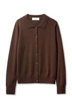 Load image into Gallery viewer, Cashmere Cardigan - Chocolate Brown
