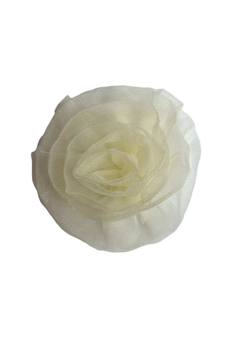 Carrie Flower Rosette - off white