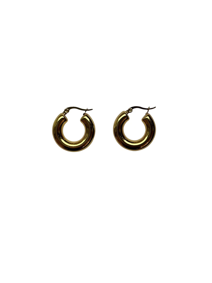 Chubby Hoops - Gold plated