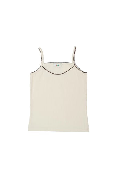 Pointelle Top - White