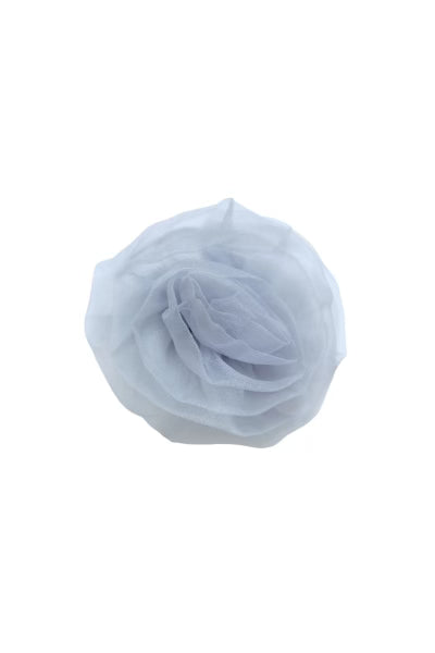 Carrie Flower Rosette - Grey