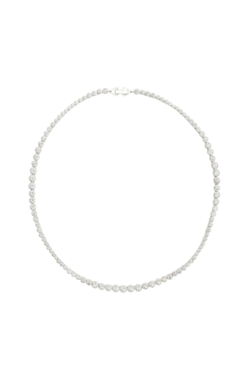 Oda Tennis Necklace - Silver