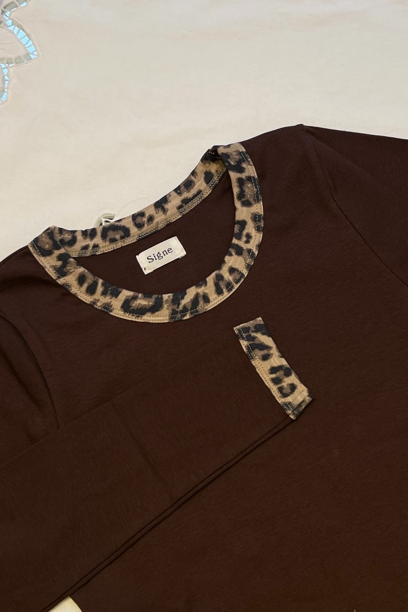 June Leo Top - Brown