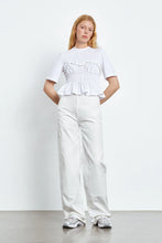 Load image into Gallery viewer, Vilde smock tee - white
